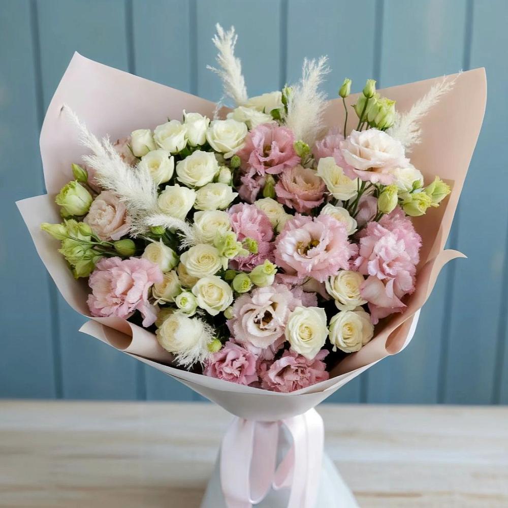 Букет цветов из: Альстромерии и Розы в Мишелёвке