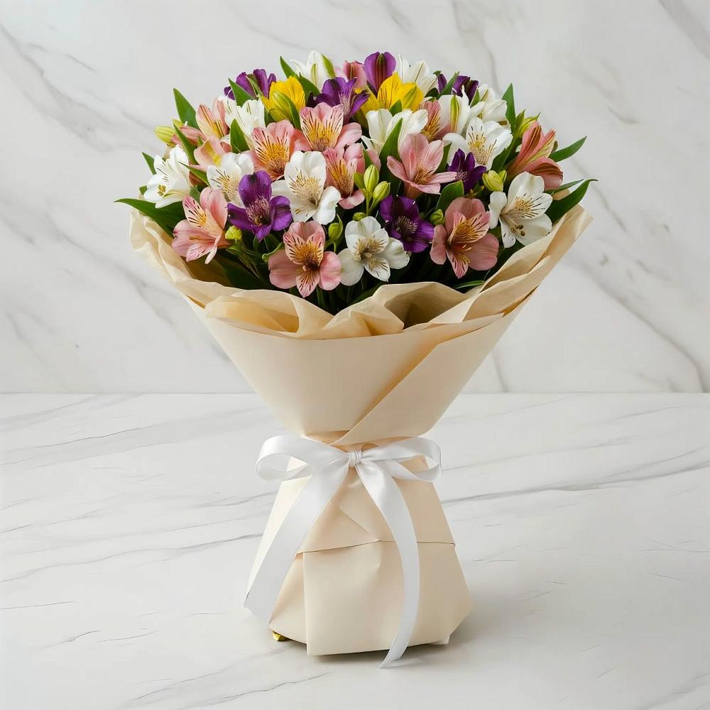 Букет цветов из: Альстромерии в Мишелёвке