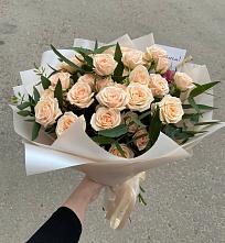 Букет Кремовые розы Латте в Мишелёвке