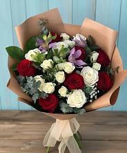 Букет цветов из:  Розы и Альстромерии в Мишелёвке