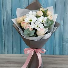 Букет цветов из:  Хризантемы и Розы в Мишелёвке