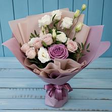 Букет цветов из:  Розы и Лизиантусы в Мишелёвке