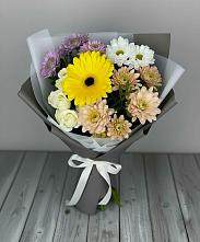 Букет цветов из:  Розы, Герберы и Хризантемы в Мишелёвке