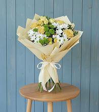 Букет цветов из:  Хризантемы и Розы #REPLACE_PRED# Мишелёвке