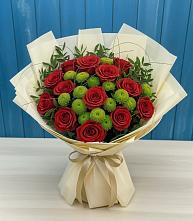 Букет цветов из:  Розы и Хризантемы в Мишелёвке