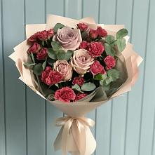 Букет цветов из:  Гвоздики и Розы в Мишелёвке