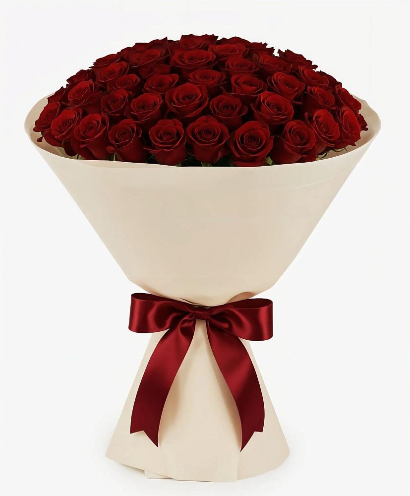 Букет 101 Бордовая роза Блэк Бакарра в Мишелёвке