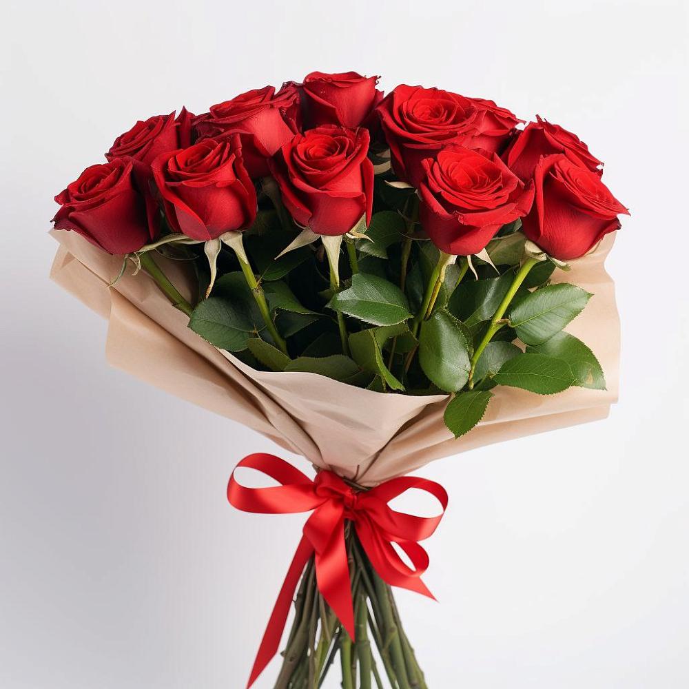 Букет 11 Красных роз Эдлесс Лав в Мишелёвке