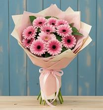 Букет цветов из:  Герберы #REPLACE_PRED# Мишелёвке