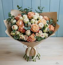 Букет цветов из:  Альстромерии и Розы в Мишелёвке