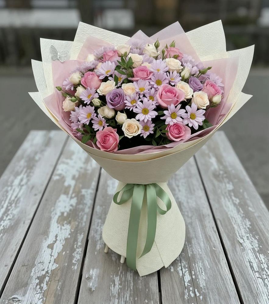 Букет цветов из: Розы и Хризантемы в Мишелёвке